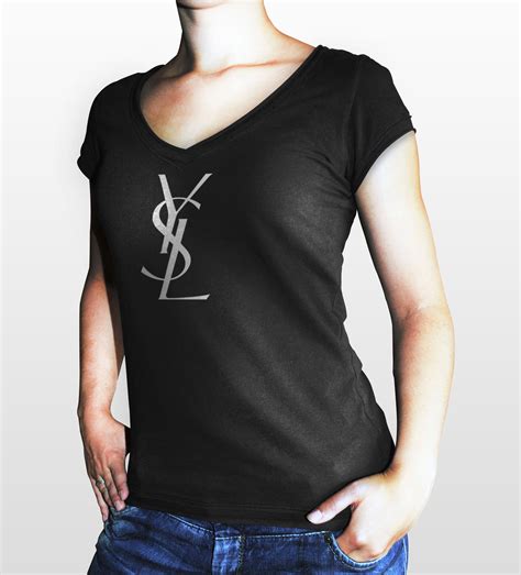 ysl clothing t shirt|YSL shirt women.